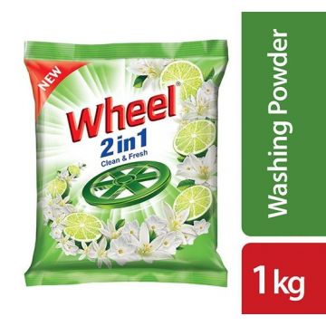 Wheel Washing Powder 2in1 Clean & Fresh - 1000 gm