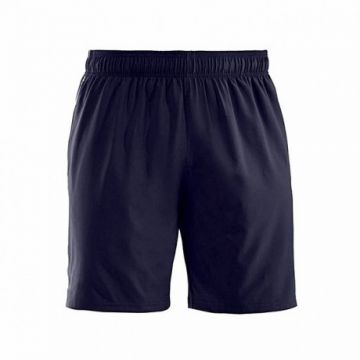 Navy Blue Polyester Shorts - Men