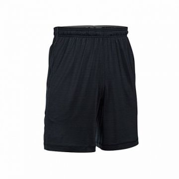 Black Polyester Shorts - Men