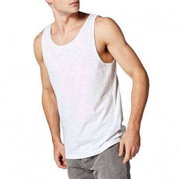 White Cotton Undershirt - Men 