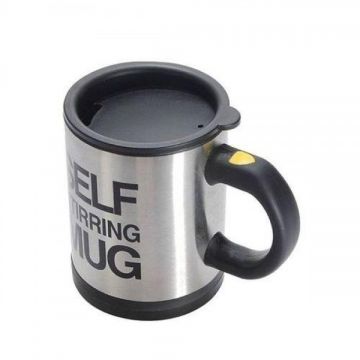 Self Stirring Mug - Silver