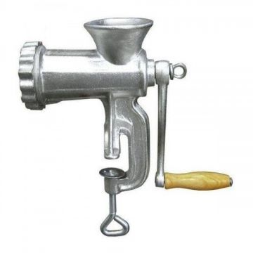 Manual Meat Grinder Mincer - Silver