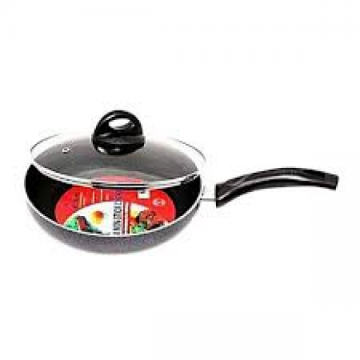 28cm Kiam Non-Stick Fry Pan- Silver and Black