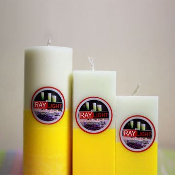 Cylinder and Square Pillar Candle Triangle Set