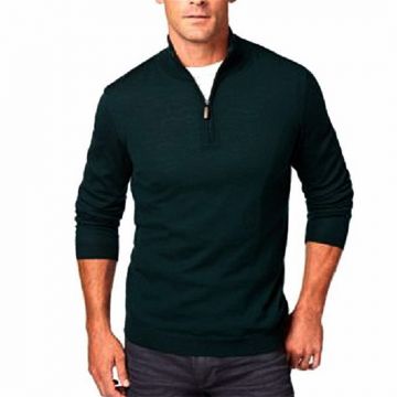 Teal Wool Sweater For Men