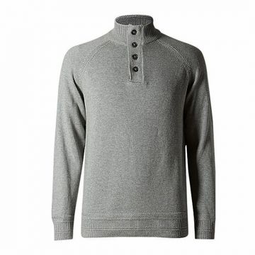 Gray Wool Jumper For Men