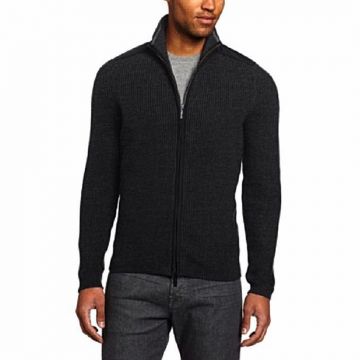 Deep Gray Wool Sweater For Men