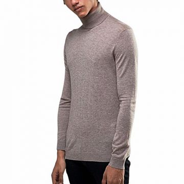 Gray Wool Sweater For Men