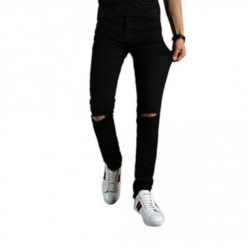 Black Denim Jeans Pants For Men	LKS0187