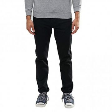 Black Twill Gabardine Pant - Men	LKS0191