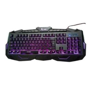 A.tech V-100 Back Light Multimedia Gaming Keyboard - Black