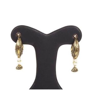 Golden Metal Earrings for Women 