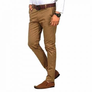 Biscuit Twill Gabardine Casual Pant For Men