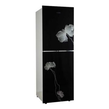 Vision GD Refrigerator RE-262 L Black Flower-1-TM
