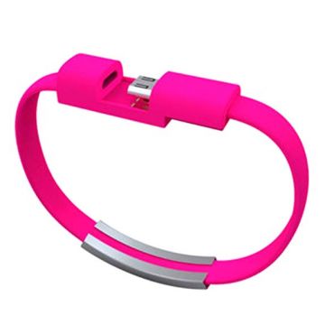USB Data Cable Bracelet - Pink