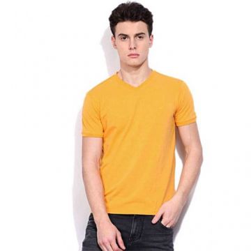 Short Sleeve T-Shirt Men - Yellow
