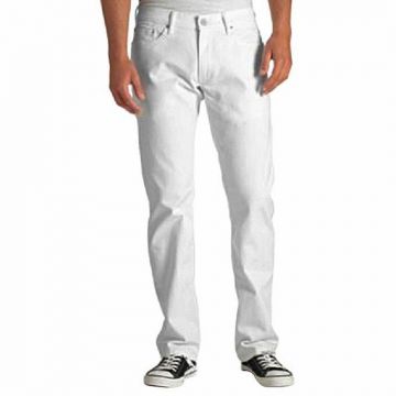 White Twill Casual Gabardine Pant For Men