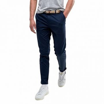 Navy Blue Gabardine Pant For Men