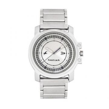 3110SM01 - Stainless Steel Analog Watch For Men - Silver-FTB0050