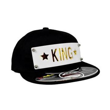 Black Denim Hiphop Cap for Men