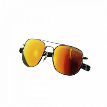 Orange Metal Sunglasses For Men