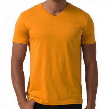 Light Orange PK Casual Short Sleeve T-Shirt For Men