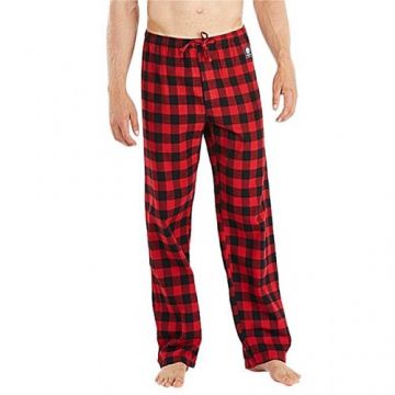 Red and Black Cotton Trouser for Men