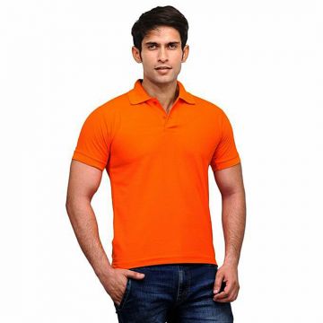 Orange PK Polo For Men