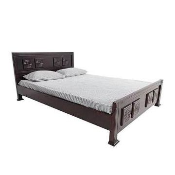 Malaysian MDF Wood Bed - Lacquer Polish