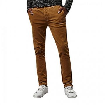 Khaki Twill Gabardine Pant for Men