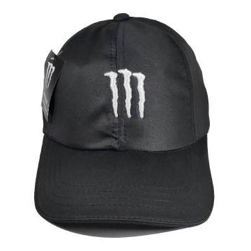 Black And White Polyester Monstar Cap For Men
