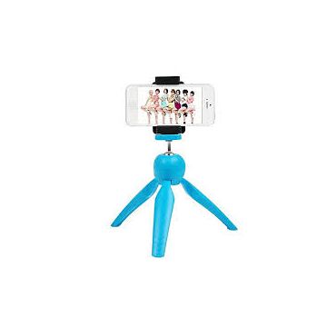  Mini Tripod with Phone Holder Clip for Smartphone - Blue