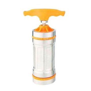 Stainless Steel Hand-Held Noodles Maker  - Silver and Orange