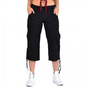 Black Cotton Shorts for Women