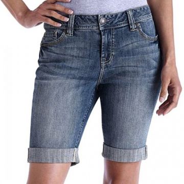 Navy Blue Denim Shorts for Women