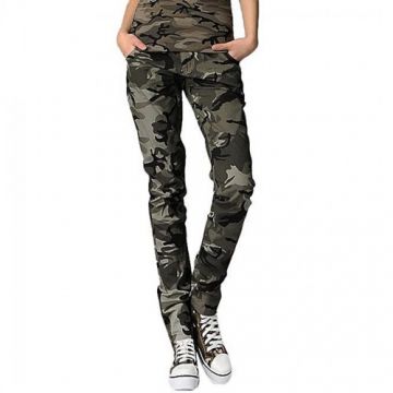 Army Printed Twill Gabardine Pant for Women