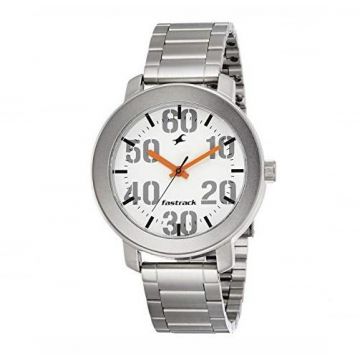 3124SM01 Stainless Steel Analogue Watch For Men - Silver-FTB0057