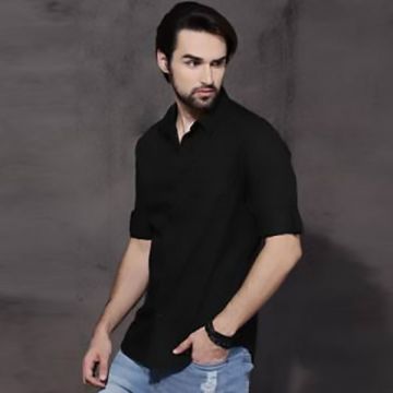 BLACK casul shirt for men	