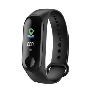 M3 Heart Rate Monitor Smart Band- Black