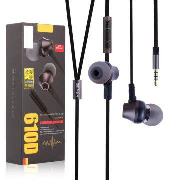REMAX RM-610D STEREO IN-EAR EARPHONE HEADPHONE WITH MIC - BLACK