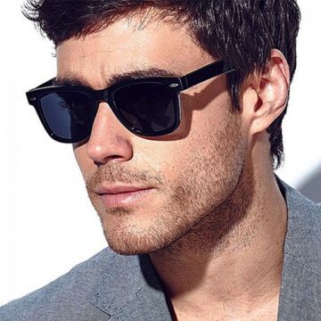 Black Alloy Sunglasses for Men - LKS0669