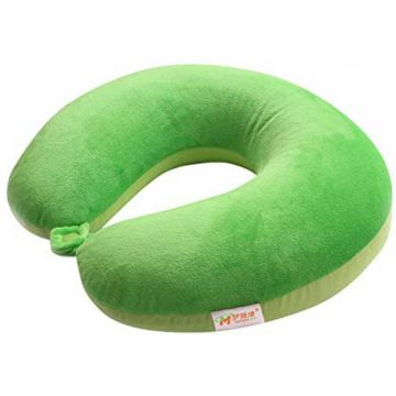 8H U Shaped Pillow Green