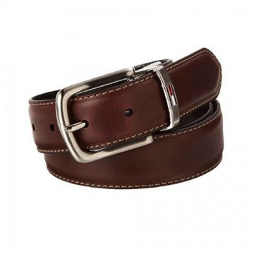 Brown Artificial Leather Formal Belt for Men