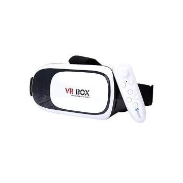 3D Glasses VR BOX 2.0 with Remote Controller - Black and White
