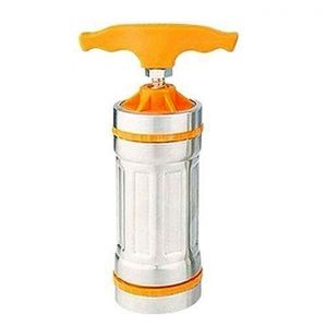  Stainless Steel Hand-Held Noodles Maker - Silver and Orange