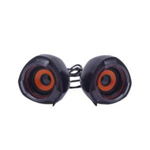 Mini USB Speaker - Black and Orange