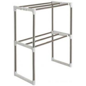 Master Kitchen Microwave Oven Storage Racks - Silver