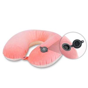 Remax Inflatable Portable Travel Neck Pillow - YELLOW