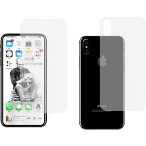 Full 360 front and back Cover Screen Protector Coverage Curved TPU for iPhone x